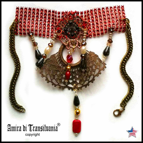 Steampunk gothic choker - steampunk,