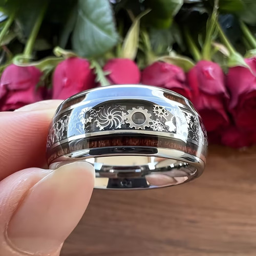 Ring stainless steel retro - steel,