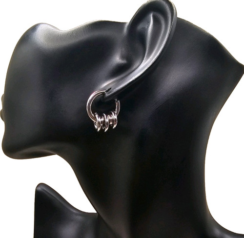 Silver stainless steel - stainless, hinged