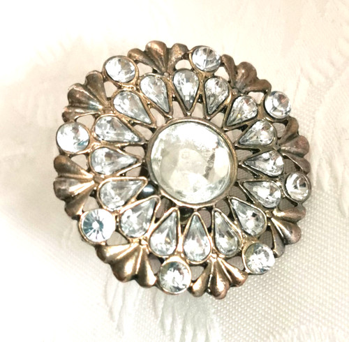 Vintage chunky elaborate clear - chunky,