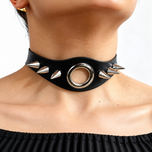 Spiked ring collar - spiked,