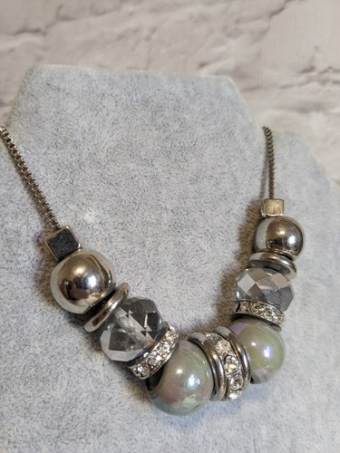 Steampunk necklace diamante - steampunk,